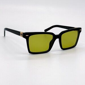 NEW MIU MIU SMU 13Z 16K07O SQUARE WOMEN SUNGLASSES MU13ZS 16K07O GREEN MU 13ZS